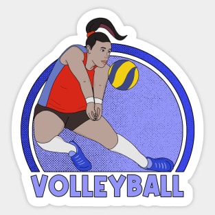 Volleyball Player Sticker